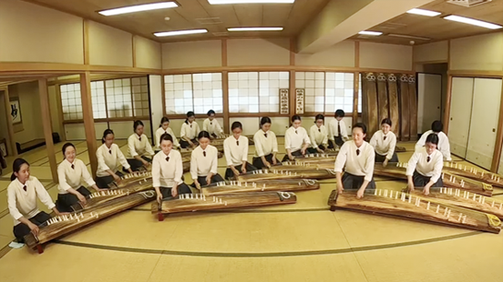 Sound by Koto Performed by High School Students <Komae City>