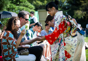 イングリッシュ野点／浜離宮恩賜庭園（東京大茶会2013より）